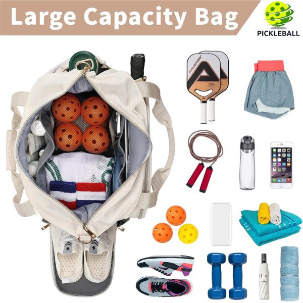 Vegan Leather Pickleball Paddle Bag-3