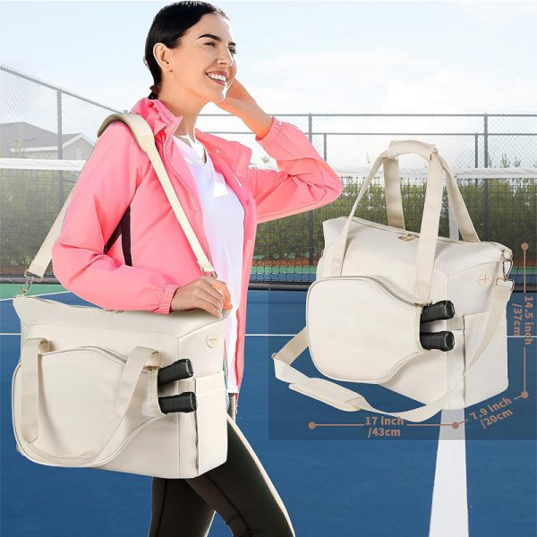 Vegan Leather Pickleball Paddle Bag-5
